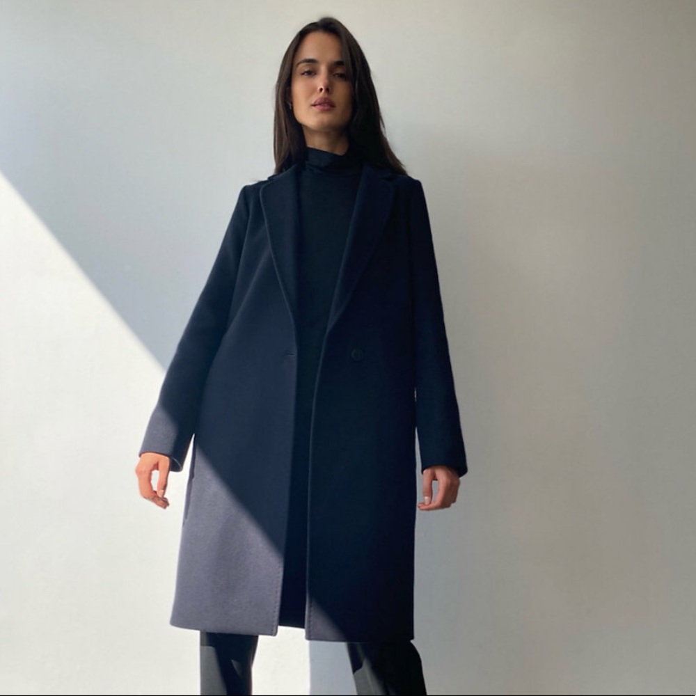 Babaton/ Aritzia Stedman Coat (Navy, XXS)